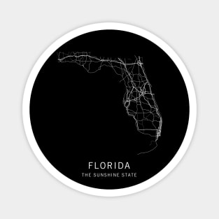 Florida State Road Map Magnet
